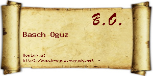 Basch Oguz névjegykártya